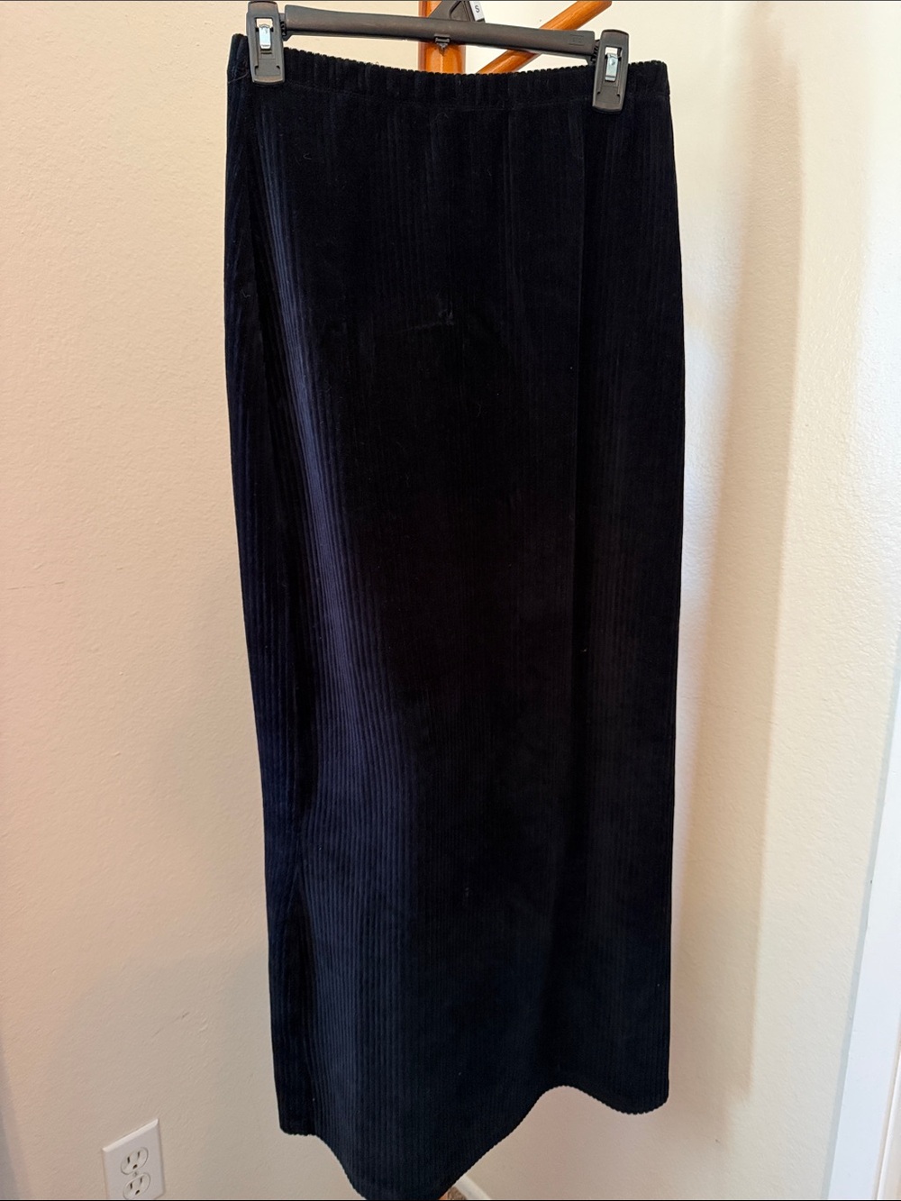 Volcom Black Corduroy Maxi Skirt
